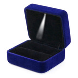 Velvet Ring Box With Led Light Jewelry Display Gift Box For