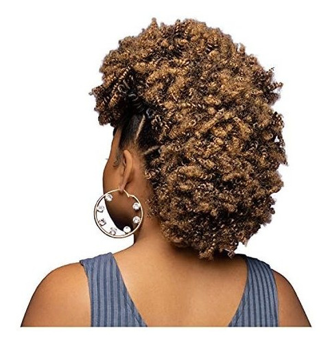 Postizos - Darling Afro Puff Ponytail Hair Extension, Faux L