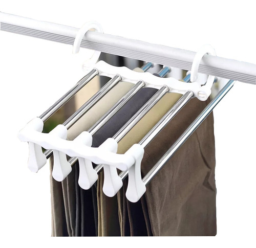 Organizador De Pantalones Multifuncional De Acero Inoxidable