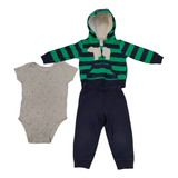 Set 3 Piezas Carters Buzo Pantalon Y Body Original Usado