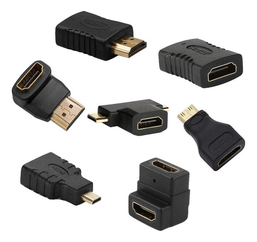 Kit De Adaptadores Hdmi Aontoky (7 Adaptadores) Mini Hdmi A