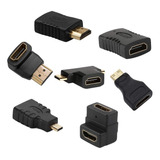 Kit De Adaptadores Hdmi Aontoky (7 Adaptadores) Mini Hdmi A