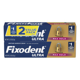 Fixodent Ultra Max Hold Adhesivo Dental  62g  2 Pack