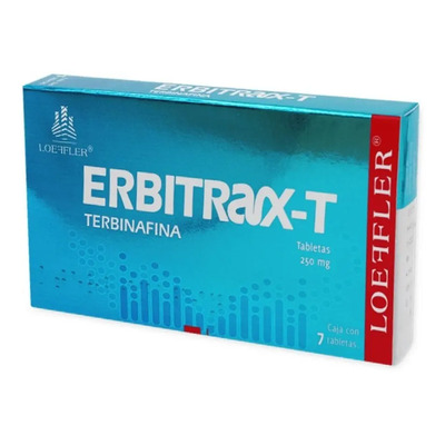 Erbitrax-t Terbinafina 250mg C\u002F7 Tabletas Loeffler | MercadoLibre