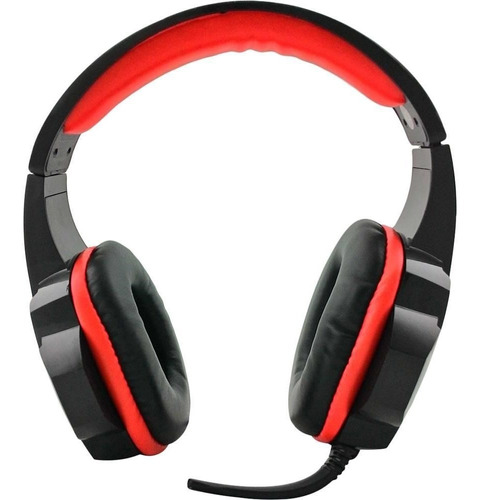 Headset Multilaser Gamer P2 Cabo Nylon Preto/vermelho - Ph12