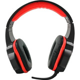 Headset Multilaser Gamer P2 Cabo Nylon Preto/vermelho - Ph12