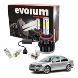 Kit Luces Delanteros Focos Hiperled Jetta A4 Mk4 2001