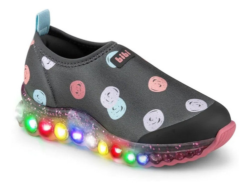 Tênis Infantil Luz Led Roller Celebration Feminino Estampado