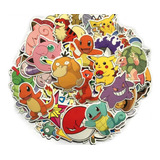 Set 80 Stickers Pokemon Ash Pikachu Charmander Calcomanias 
