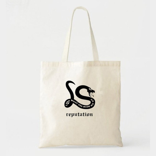 Tote Bag Taylor Swift Reputation- Lienzo Estampada