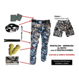 Pantalon De Moto Camuflado 4 Protecciones Cuatrimoto Militar