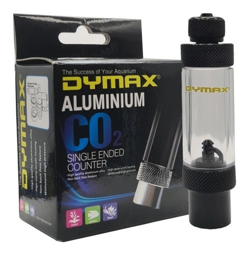 Contador Burbujas Co2 Aluminio Dymax Simple Entrada Plantado