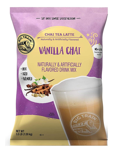 Latte Te Chai Big Train Instantanea Polvo 3.5 Lb Vainilla