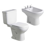 Juego Baño Ferrum Bari 3 Piezas Inodoro, Mochila Y Bidet