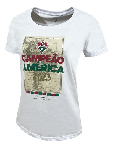 T-shirt Fluminense Campeão Da América Feminina