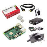 Kit Raspberry Pi3 B  Fonte  Case Dissipador Hdmi  Sd 32gb