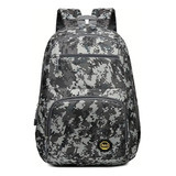 Mochila Deportiva Grande Camuflada Tiras Acolchonadas Cómoda