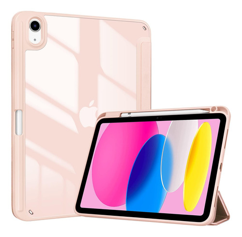 Procase Funda Para iPad De 10.ª Gen Con Portalápices Rosa