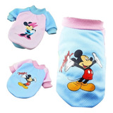 Polera Verano Para Mascotas Perro Gatito Mickey Mouse