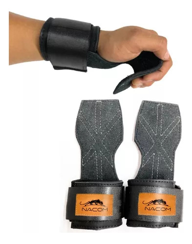 Strap Gancho Muñequera Gym Crossfit Pesas Deportiva Gimnasio