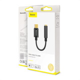 Adaptador Usb Tipo C A Jack 3.5mm Aux Audifonos Baseus