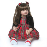 Boneca Bebe Reborn Menina Silicone 60 Cm Lorena Envio Rápido