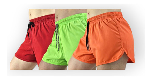 Kit 7 Short Revenda Feminino Tactel Elastano Moda Praia