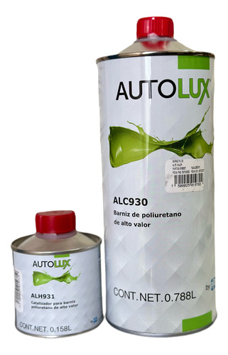 Transparente Automotriz Alto Brillo Ppg Alc930 Kit Litro