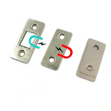 Reten Iman Magnetico Chato Fino Puerta Mueble Metalico X2