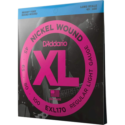 D'addario Cuerdas Bajo - Cuerdas Bajo Electrico Cuerdas - Exl170 - Light, 45-100 - Escala Larga | Meses sin interés