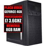 Pc Gamer Cpu Intel Core I7 / Placa Geforce 4gb / Ssd 480gb