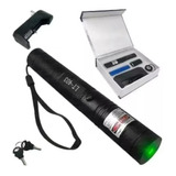 Caneta Laser Pointer Verde Recarregável Forte Alcance 50km