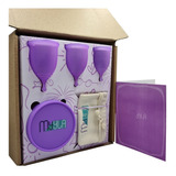 Set  De 3 Copas Menstruales Myyla Cup + Vaso + Bolsa De Tela