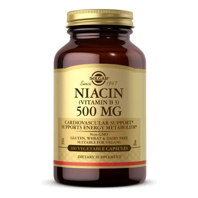 Solgar Niacin B3 500mg 100caps | Envío gratis