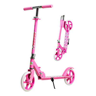 Scooter Patin Del Diablo Con Altura Ajustable Niños Adultos Rosa