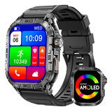 Reloj Inteligente Militar 1.96  Amoled Deportes Smartwatch