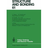Libro Cation Ordering And Electron Transfer - C. Gleitzer