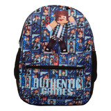 Mochila Infantil Costas Authentic Games  Azul Volta As Aulas