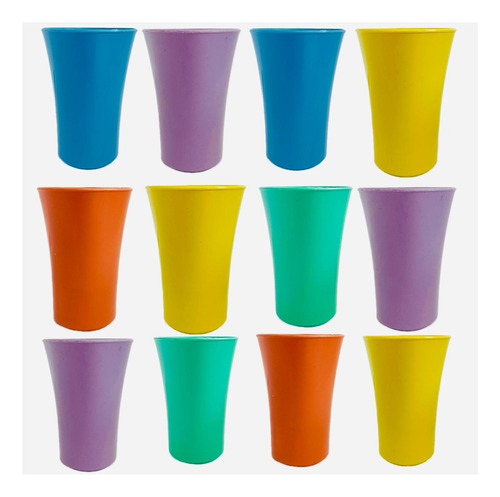 10 Vasos Plastico Economico Souvenir Mayorista Reutilizable