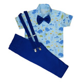 Conjunto Infantil Masculino Bebê Menino Fundo Do Mar