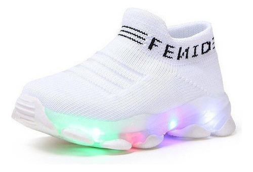 Zapatillas Deportivas Para Niños Y Niñas Con Luces Led Trans