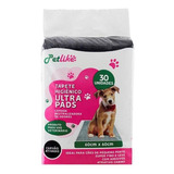 Tapete Higienico Petlike Ultra Pads Carvão Ativado 60x60cm