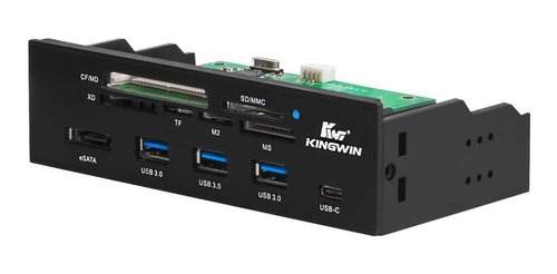 Kingwin Powered Usb Hub 3.0, Usb-c/lector Sd Y Micro Sd