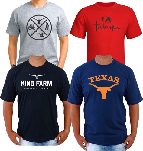 Kit De Camiseta Masculina Agronomia Tatanka King Farm Top