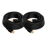 Pack 2 Cables Hdmi 8k 5 Metros Ultra Hd V2.1 Alta Velocidad