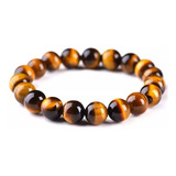 Pulsera Ojo De Tigre Hombre Mujer Piedra Natural