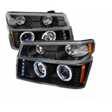 Chevrolet Colorado 2004 2012 Juego Faros Ojo Angel Cuartos 