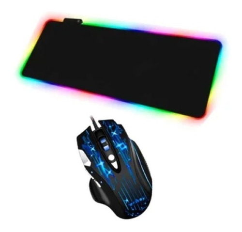 Combo Pad Mouse Rgb Xl Y Mouse Wb 912 Rgb Alambrico