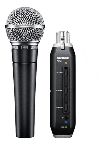 Microfono Con Adaptador Usb Sm58-x2u Shure