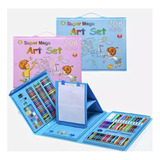 Kit 208 Piezas De Arte Para Niños Set De Dibujo Portátil